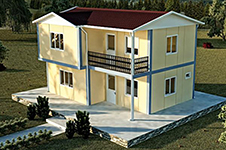 105 Metrekare İki Katlı Prefabrik